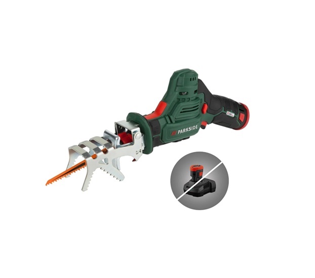 OLCSÓ akkus kerti ágvágó fűrész, kardfűrész ParkSide – PAAS 12 A2