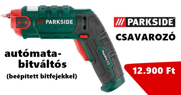 PARKSIDE 4V akkus bitváltós csavarhúzó - Rapidfire 2.2 ( autómatikus, beépített csavarhúzófej cserélés ) - Image 4