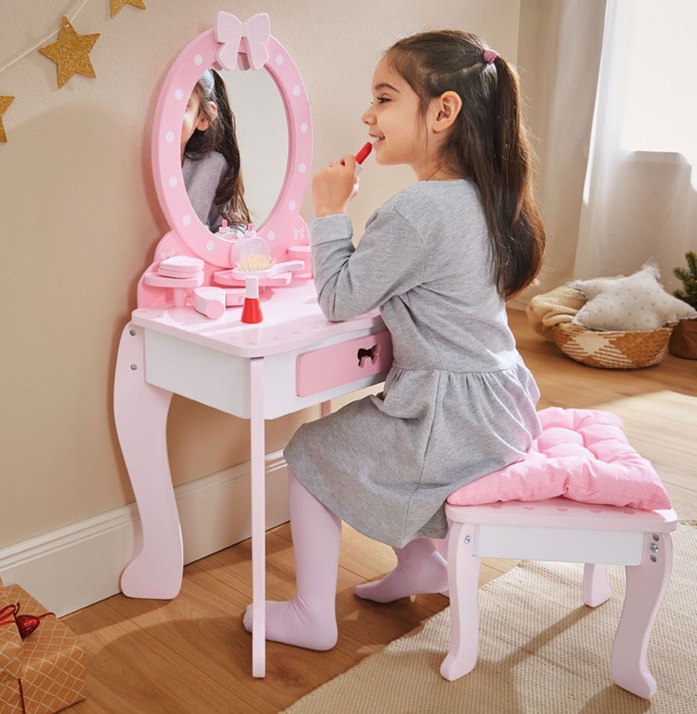 Játék Gyerek fa sminkasztal