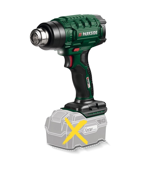 Akkus hőlégpisztoly PARKSIDE PHLGA 20-Li C2