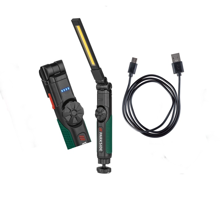 PARKSIDE akkus, összecsukható LED lámpa USB töltéssel - PSDD 2000 A1
