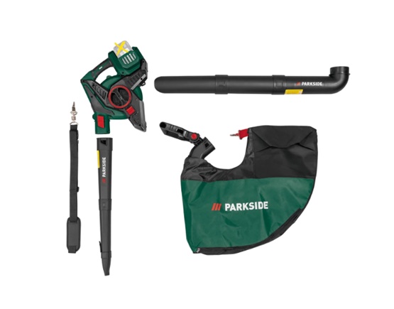 PARKSIDE Lombszívó és lombfúvó - akukkal és töltővel együtt ( 2db 4Ah akku )PLSA 40 Li C2 - Image 3