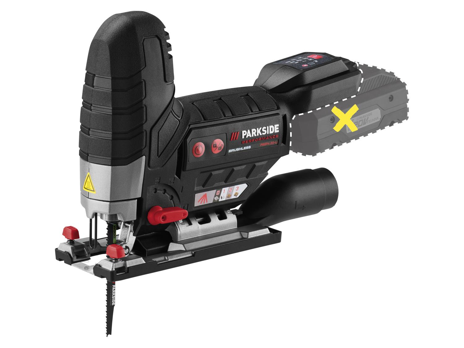 PARKSIDE PERFORMANCE® Akkus dekopírfűrész 20V PSSPA 20-Li F4 – akku nélkül - Image 2