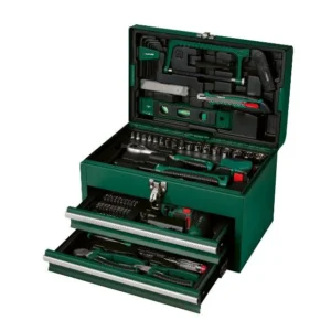 Szerszámkoffer akkus csavarozóval, 92 db-os készlet PWBM A1