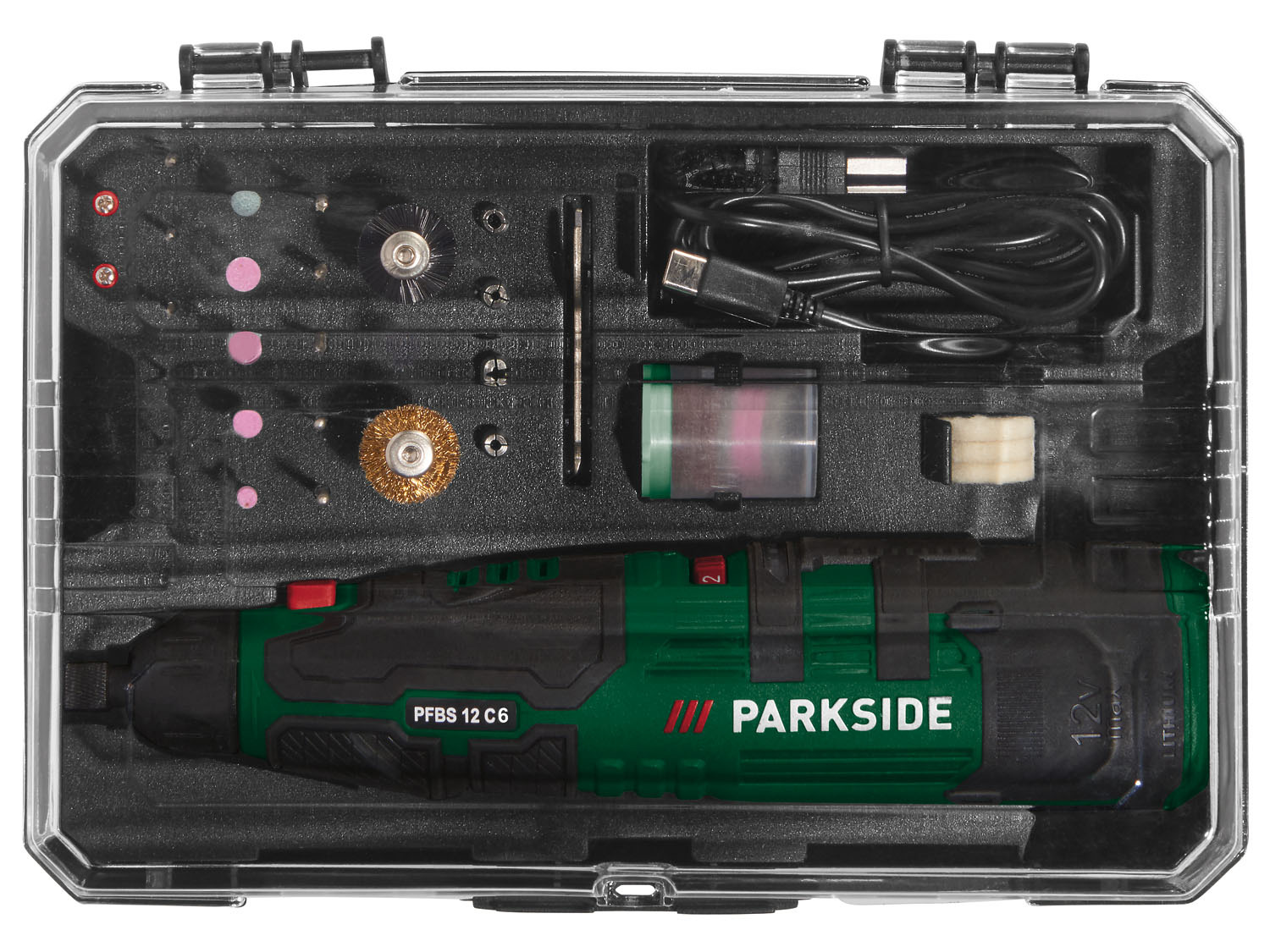 PARKSIDE Akkus finom fúrócsiszoló USB töltési lehetőséggel - PFBS 12 C6 - Image 6