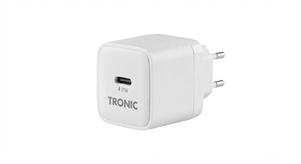 TRONIC USB Nano Gyors töltő, 20W-Fehér
