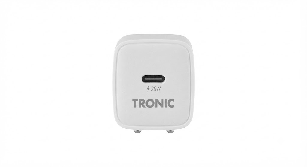 TRONIC USB Nano Gyors töltő, 20W-Fehér - Image 2