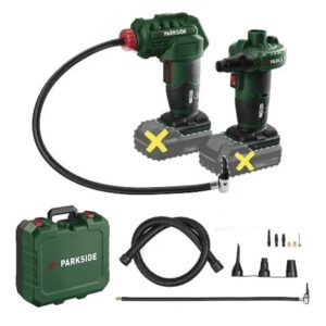 PARKSIDE akkus légszivattyú + akkus kompresszor  PALP 20-Li C3+PAK 20-Li C3